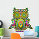 Owl Psychedelic Pop Art Design-Psychedelic Decorative Owl Wall Decal