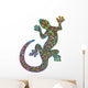 Gecko Geko Lizard Psychedelic Art Design-Geco Psichedelico Wall Decal