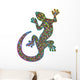 Gecko Geko Lizard Psychedelic Art Design-Geco Psichedelico Wall Decal