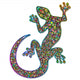 Gecko Geko Lizard Psychedelic Art Design-Geco Psichedelico Wall Decal