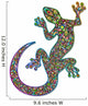 Gecko Geko Lizard Psychedelic Art Design-Geco Psichedelico Wall Decal
