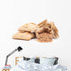 assortment of baked bread isolated on white background Wall Decal
