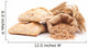 assortment of baked bread isolated on white background Wall Decal