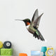 Isolated Ruby-throated Hummingbird Wall Decal