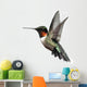 Isolated Ruby-throated Hummingbird Wall Decal