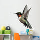 Isolated Ruby-throated Hummingbird Wall Decal