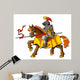 Medieval Knight Horseback Vector
