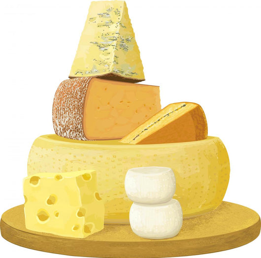Group Various Cheese over
