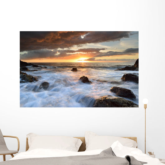 beach sunset Wall Mural