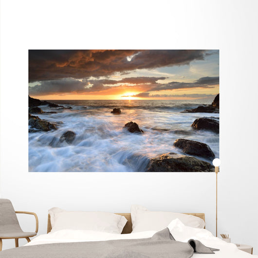 beach sunset Wall Mural