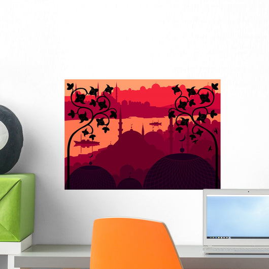 Vintage Arabic City Landscape