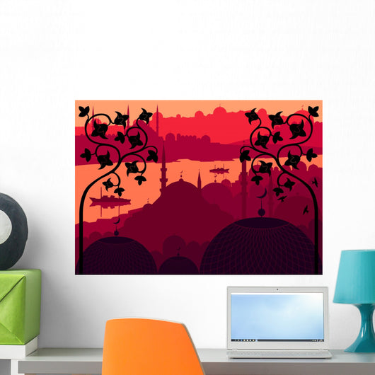 Vintage Arabic City Landscape