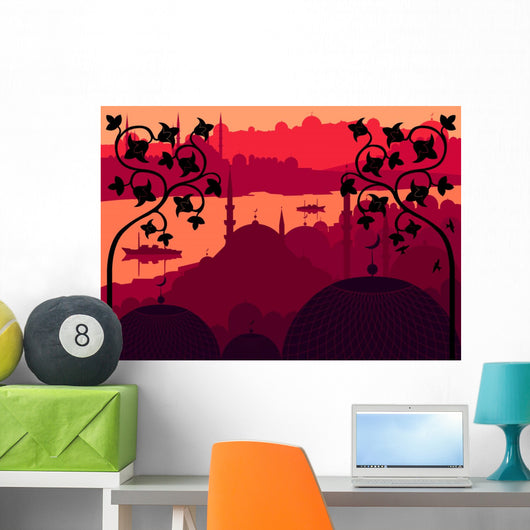 Vintage Arabic City Landscape