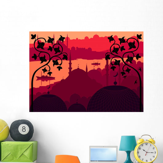 Vintage Arabic City Landscape