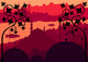 Vintage Arabic City Landscape
