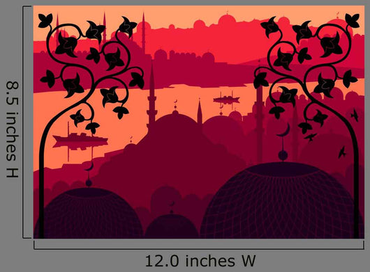 Vintage Arabic City Landscape