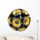 audio speakers sphere Wall Decal