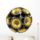 audio speakers sphere Wall Decal