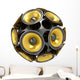 audio speakers sphere Wall Decal
