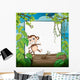 Monkey and White Board Wall Mural