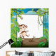 Monkey and White Board Wall Mural