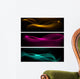 Dark glow banners with color waves. Wall Decal