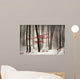 Winter calm day in the forest Wall Mural