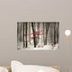 Winter calm day in the forest Wall Mural
