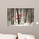 Winter calm day in the forest Wall Mural