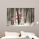 Winter calm day in the forest Wall Mural