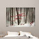 Winter calm day in the forest Wall Mural