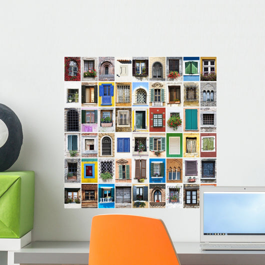 Windows Collage Wall Mural