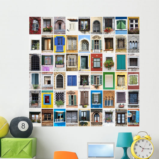 Windows Collage Wall Mural
