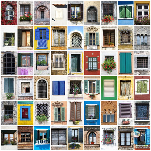 Windows Collage Wall Mural
