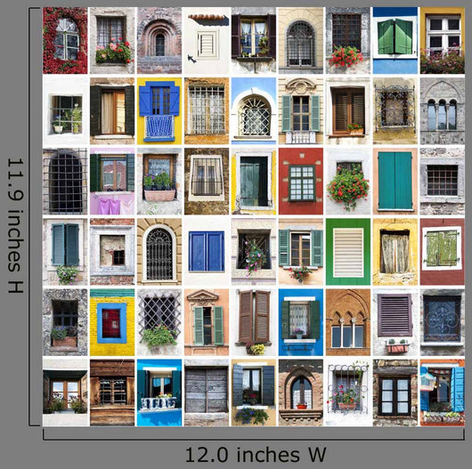 Windows Collage Wall Mural