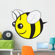 Chubby Bee Character Wall Decal