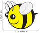 Chubby Bee Character Wall Decal