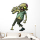 Zombie making a grabbing movement Wall Decal