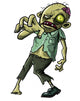 Zombie making a grabbing movement Wall Decal