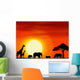 Africa Safari Landscape Background Wall Mural