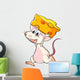 A mouse and a cheese Wall Decal