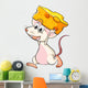 A mouse and a cheese Wall Decal
