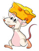 A mouse and a cheese Wall Decal