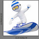 People Snowboard Wall Decal