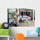 Elderly Couple Working out