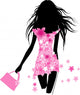 Fashion Girl with Bag