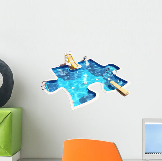 Puzzle Swimming Pool Wall Decal