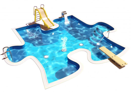 Puzzle Swimming Pool Wall Decal
