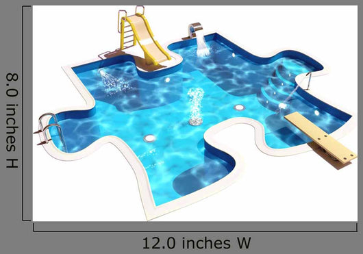 Puzzle Swimming Pool Wall Decal