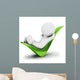 3D White People Relaxed Wall Decal
